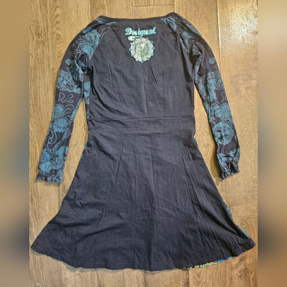 Super Cute Multicolor Desigual Dress Size Large (measurements in pics) - Picture 2 of 11